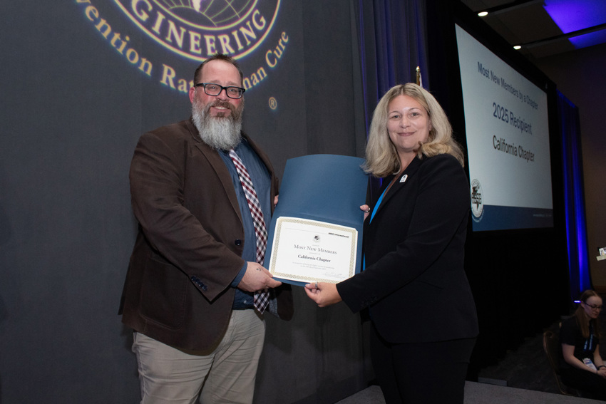 Most New Members Award: California Chapter